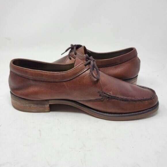 Stuart McGuire | Leather Lace Up Derby Shoes Loafer Business Casual Brown main image 8